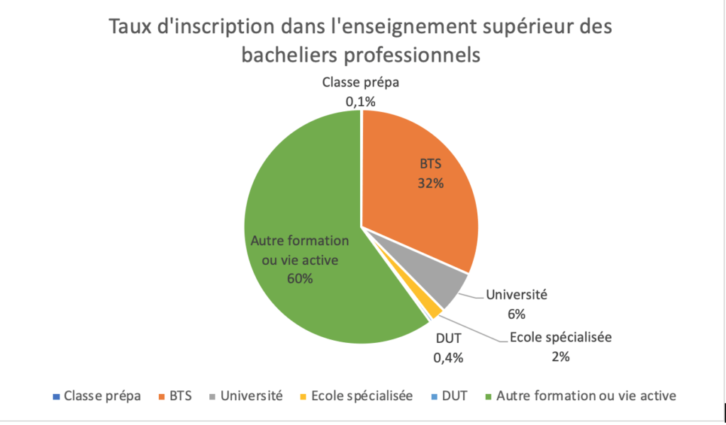 Après le bac professionnel