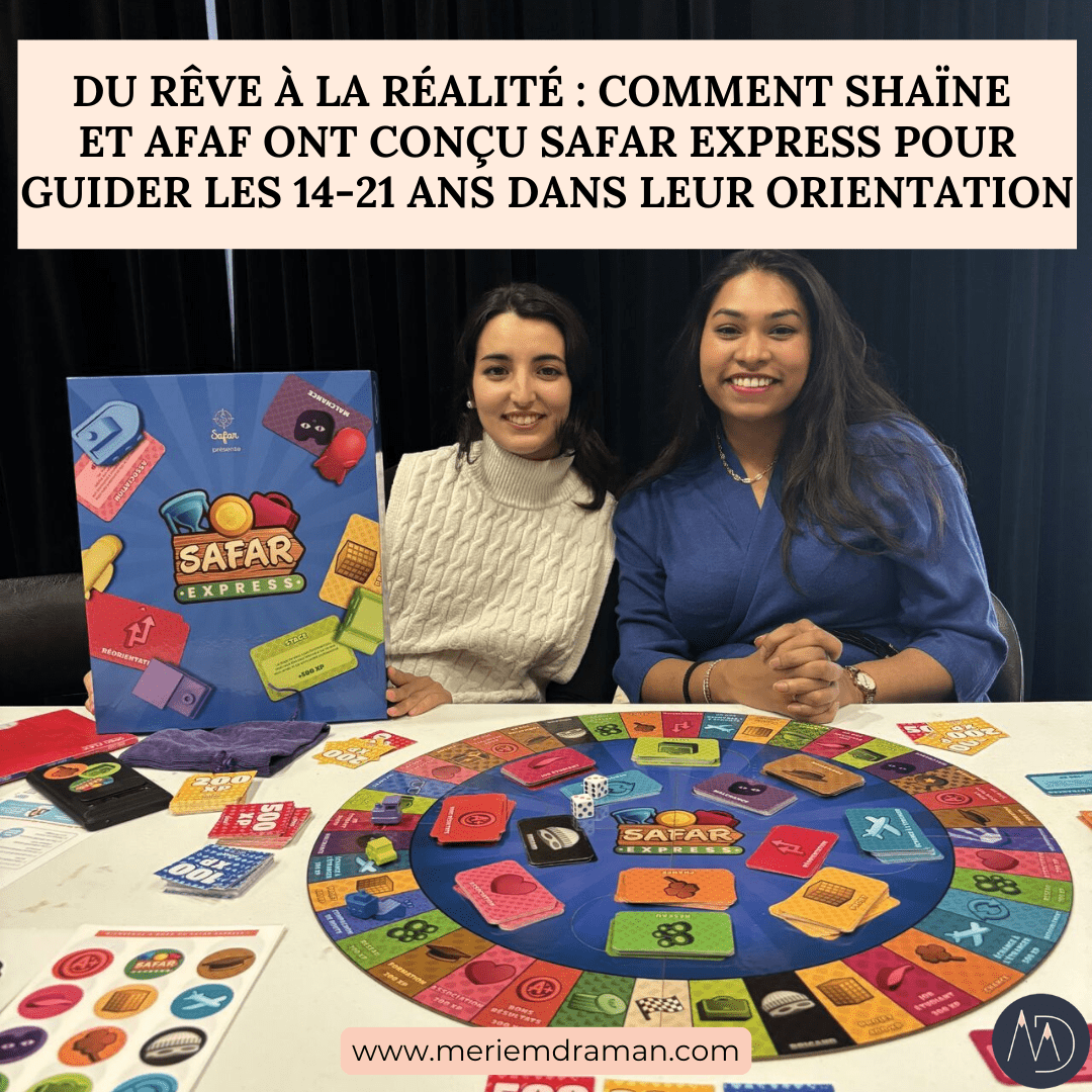 Shaïne et Afaf, fondatrices du jeu SAFAR EXPRESS